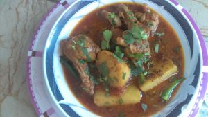 Chicken Aloo Curry Pakistani Food Recipe