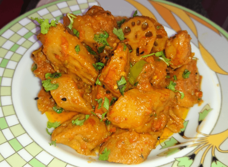 Lotus Root Beeh (Different Style) Pakistani Food Recipe (With Video)