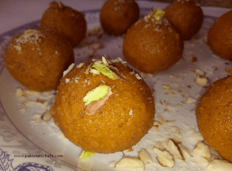 Delicious & Easy Besan Ke Laddu Pakistani Food Recipe (With Video)
