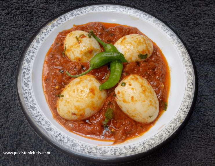 Easy & Tasty Egg Curry Pakistani Food Recipe (With Video)