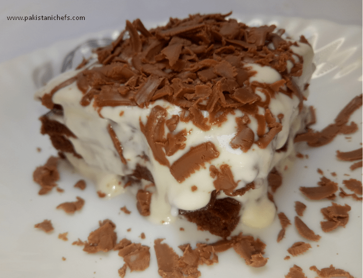 Chocolate Pan Cake Pastry Pakistani Food Recipe (With Video)