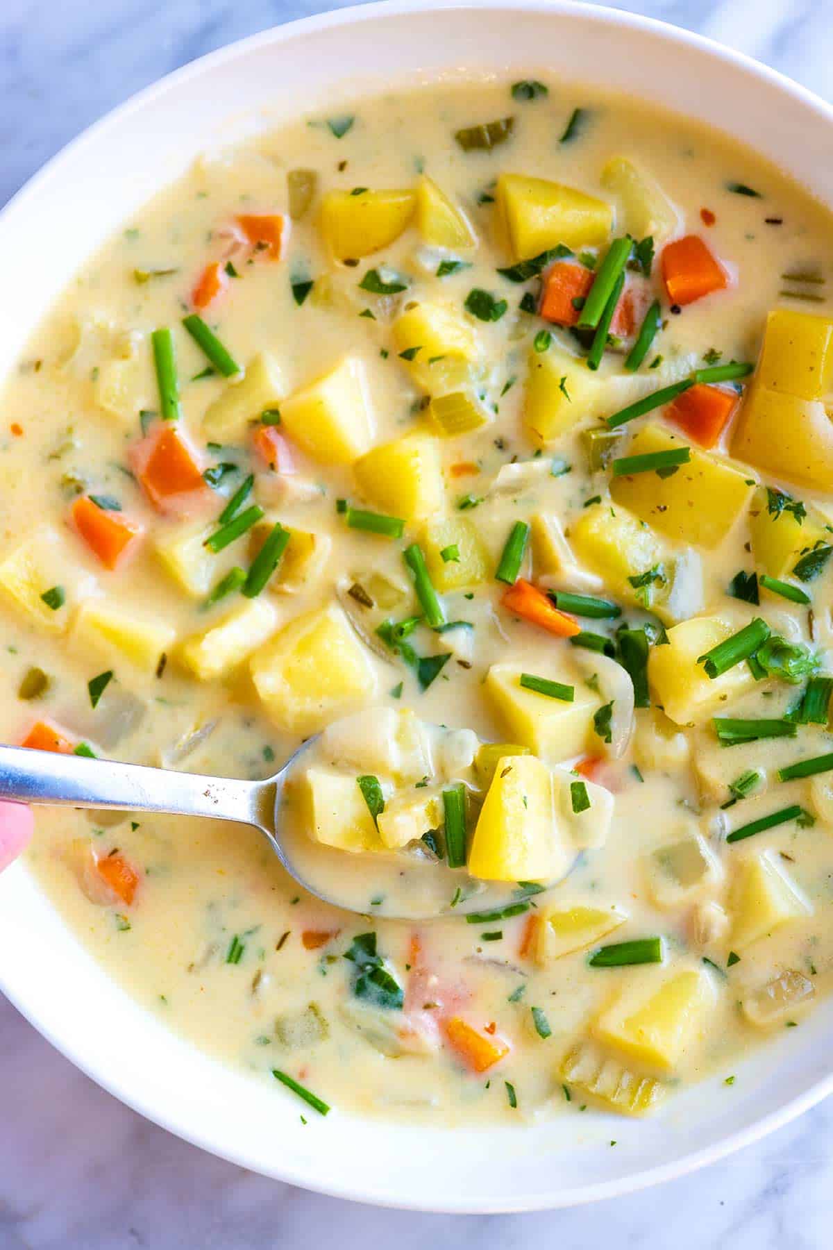 Creamy Homemade Potato Soup Pakistani Food Recipe
