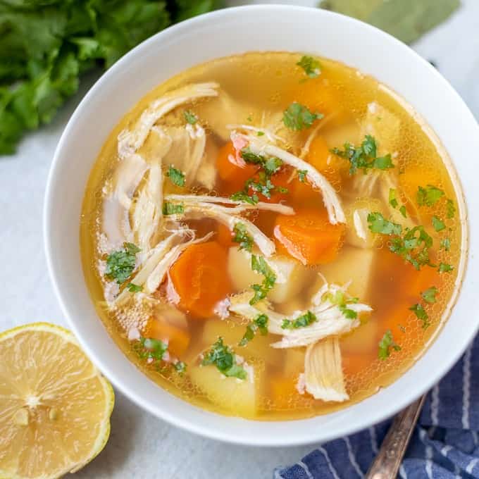 Homemade Chicken Soup Pakistani Food Recipe