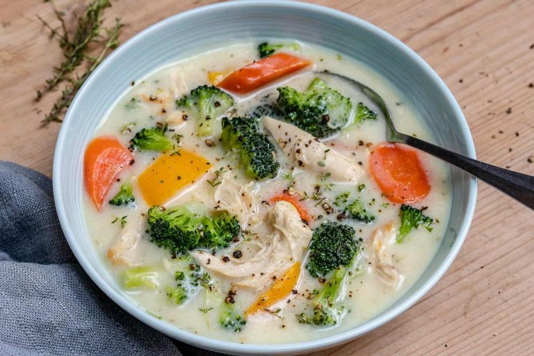 Creamy Chicken Broccoli Soup Pakistani Food Recipe