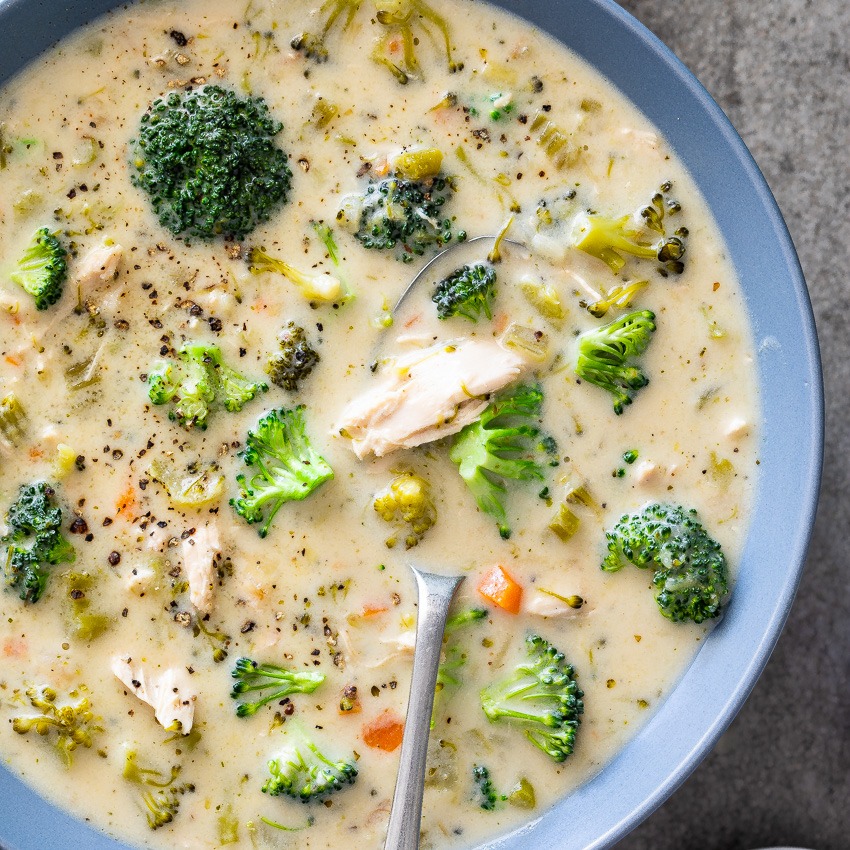 Creamy Chicken Broccoli Soup Pakistani Food Recipe