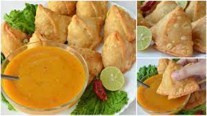 Orange Samosa Chutney Pakistani Food Recipe