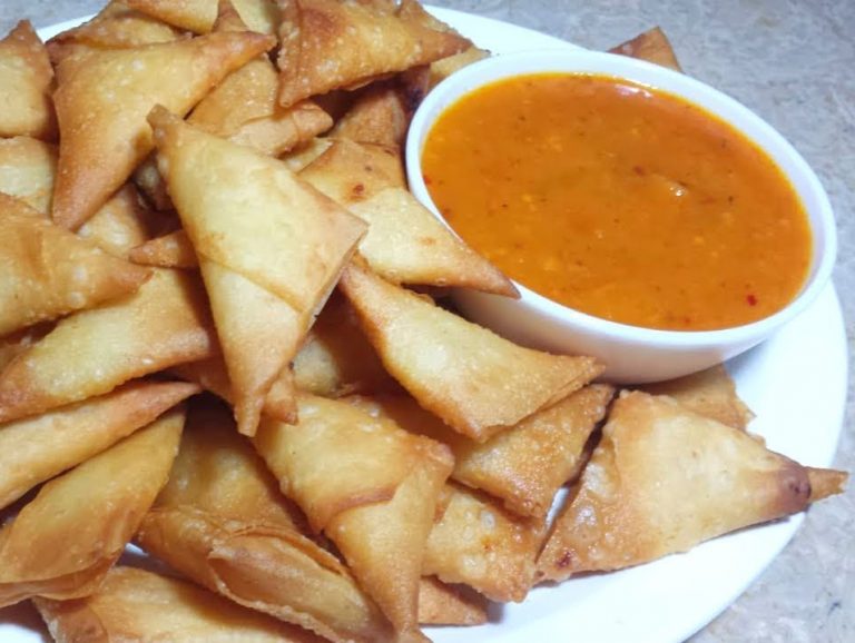 Orange Samosa Chutney Pakistani Food Recipe