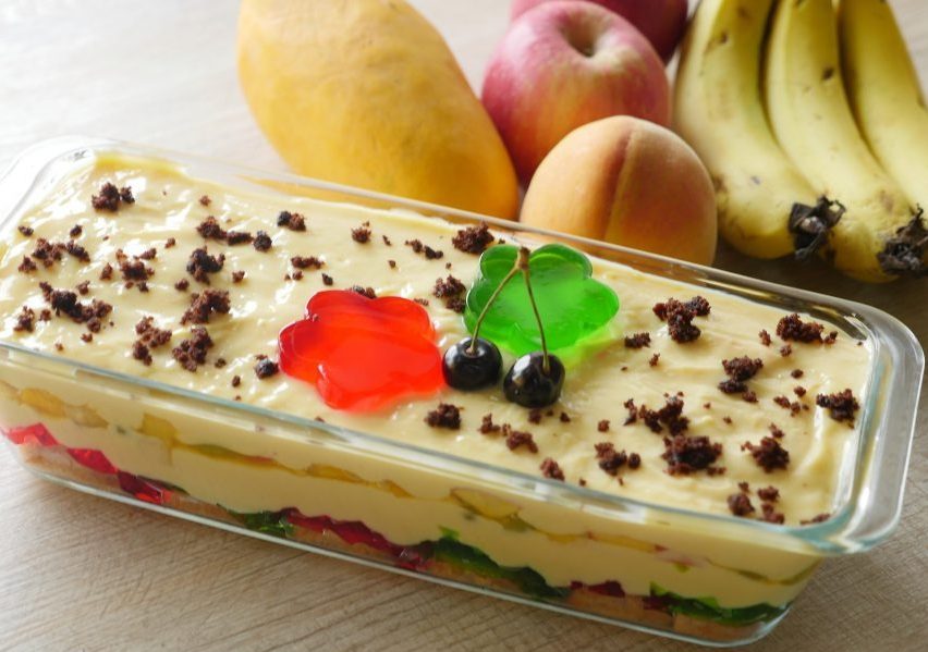 Fruit Custard Trifle Pakistani Food Recipe