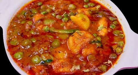 Delicious Dhaba Style Aloo Matar Masala Pakistani Food Recipe