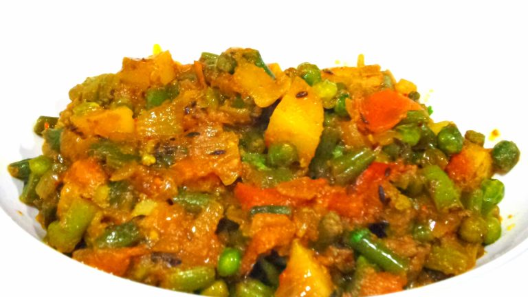 Mixed Sabzi (Mix Vegetables) Pakistani Food Recipe
