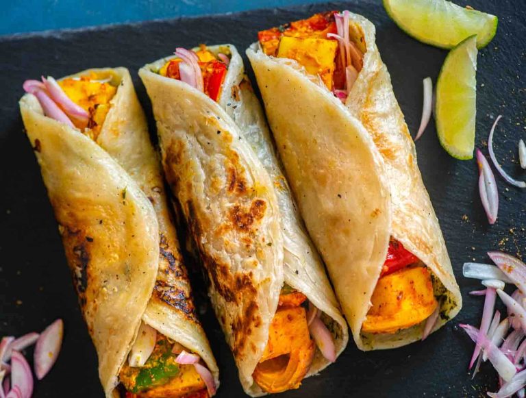 Delicious & Easy Paneer Kathi Rolls Pakistani Food Recipe