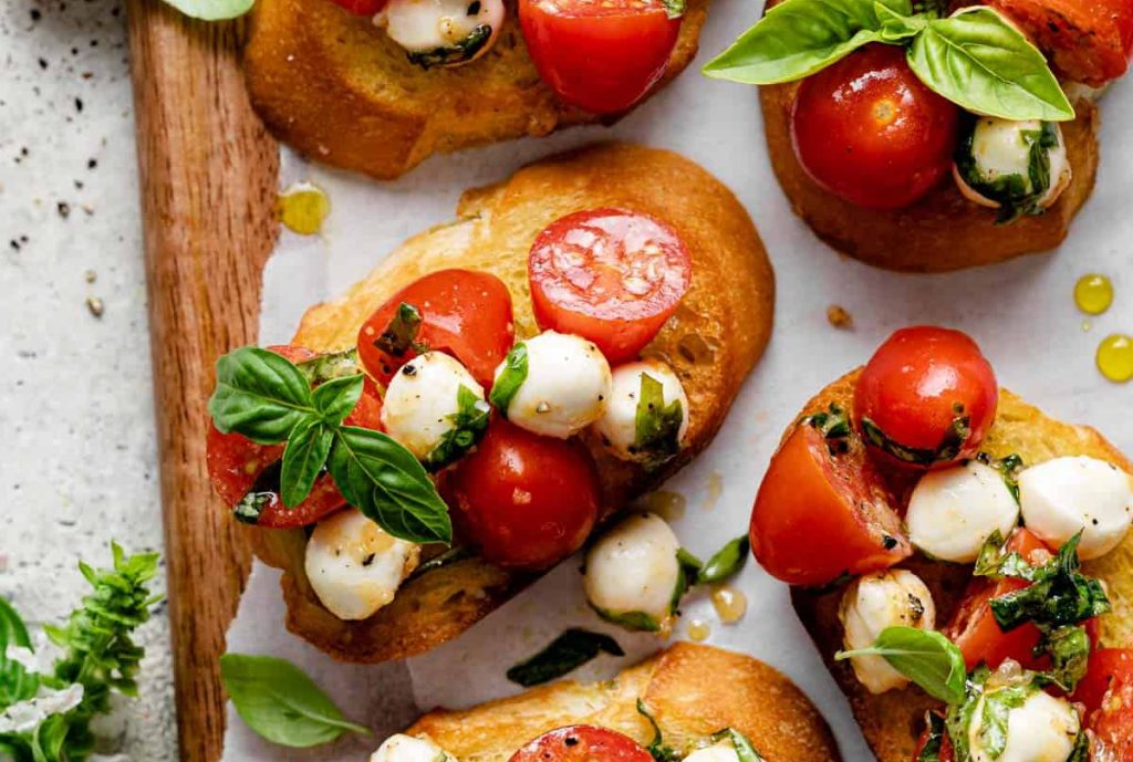 Simple Bruschetta With Mozzarella Recipe
