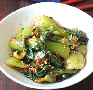 Spicy Korean Baby Bok Choy Salad Recipe