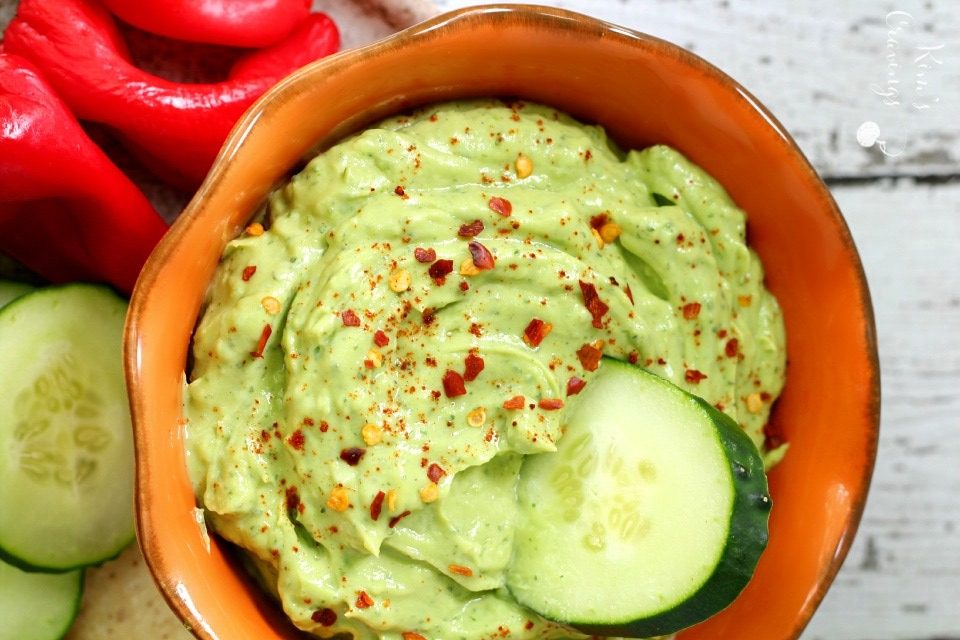 Delicious Homemade Creamy Avocado Ranch Dip & Dressing