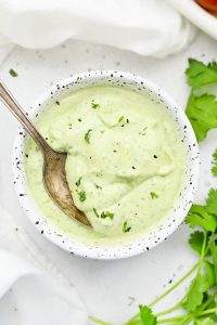 Delicious Homemade Creamy Avocado Ranch Dip & Dressing