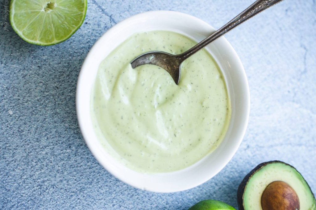 Delicious Homemade Creamy Avocado Ranch Dip & Dressing
