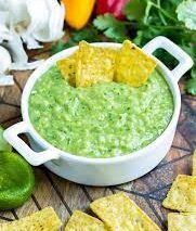 Tasty Avocado Salsa Verde Dipping Sauce Recipe
