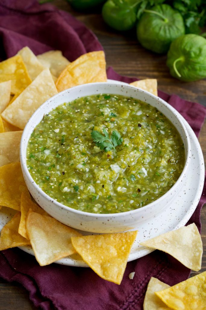 Homemade Salsa Verde Dipping Sauce Recipe