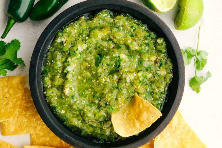 Homemade Salsa Verde Dipping Sauce Recipe