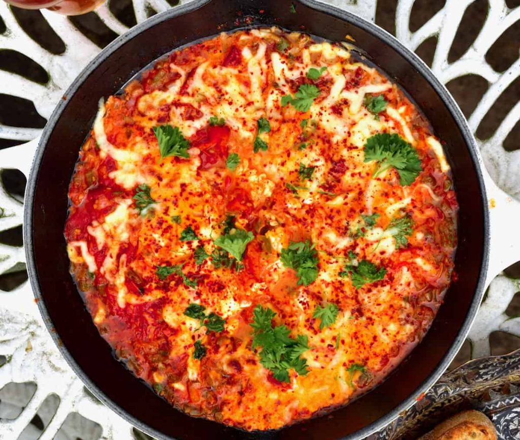 Menemen (Turkish Style Scrambled Eggs With Peppers) Recipe