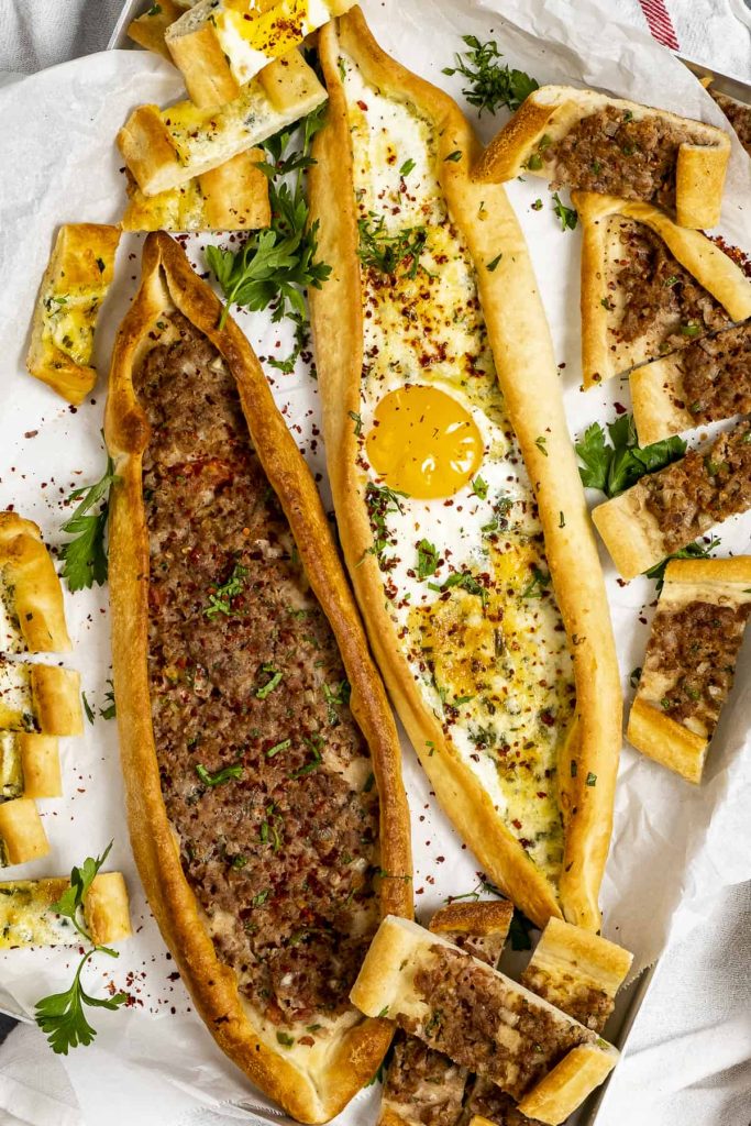 Turkish Flatbread Pizza Recipe (Turkish Pide)