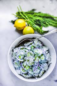 Delicious & Easy Turkish Creamy Cucumber Salad Recipe 