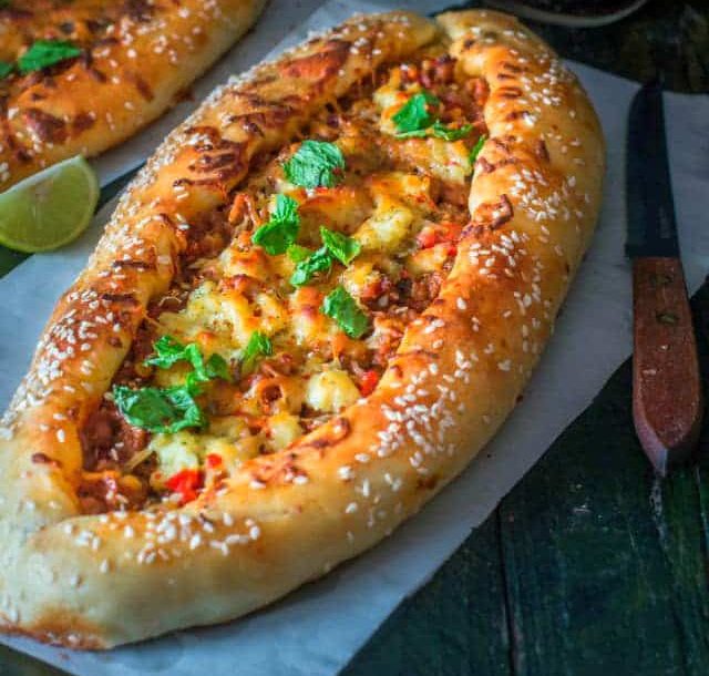 Turkish Flatbread Pizza Recipe (Turkish Pide)