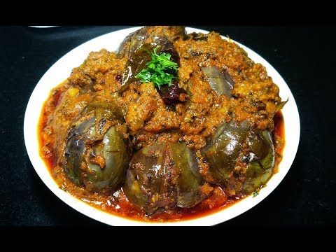 Stuffed Brinjal Curry (Badanekayi Ennegayi Palya) Recipe