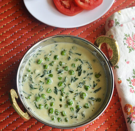 Methi matar malai recipe